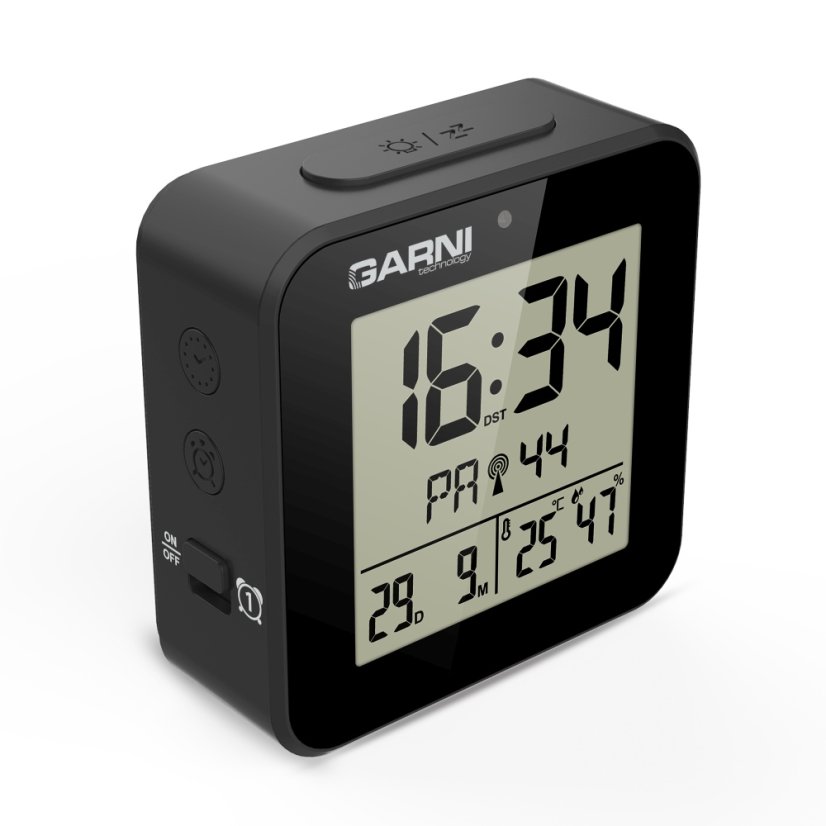 GARNI 138B – Digitální budík s měřením vnitřní teploty a vlhkosti