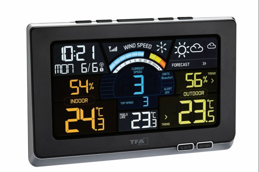 TFA 35.1140.01 - SPRING BREEZE - Meteorologická stanice s barevným displejem
