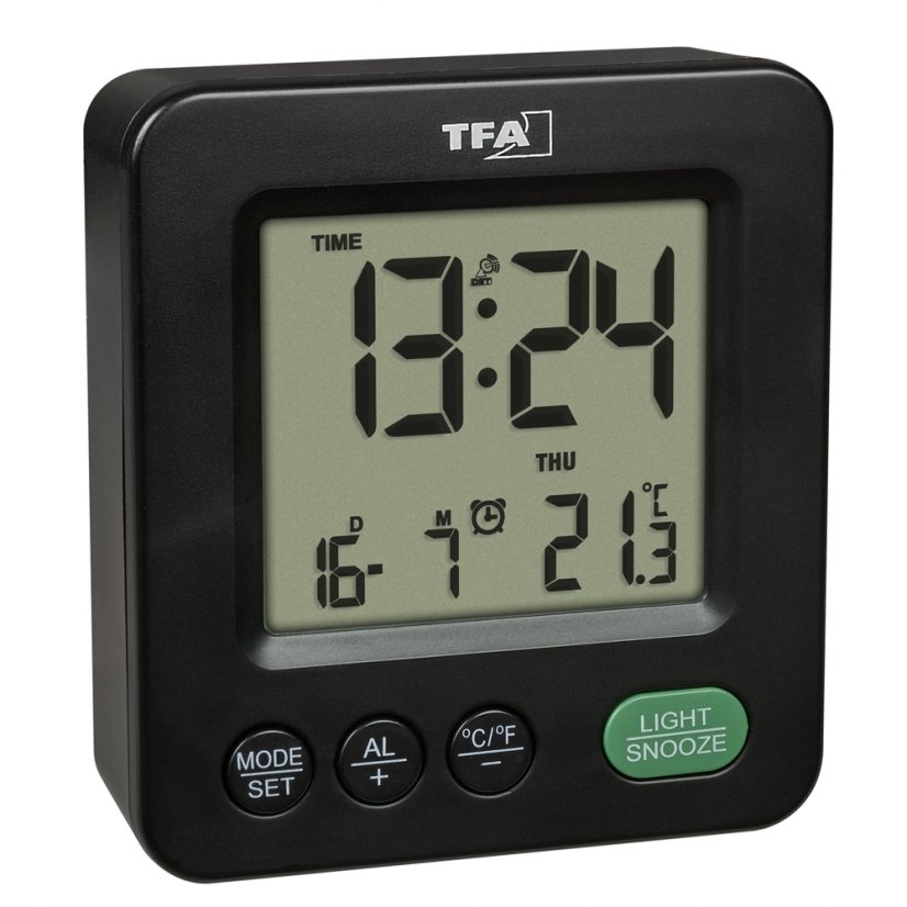 TFA 60.2567.01 NOX - rádiem řízený digitální budík