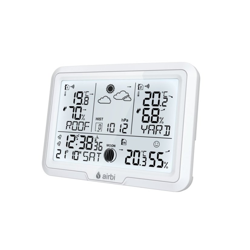 Airbi DUO - meteostanice se 2 bezdrátovými čidly