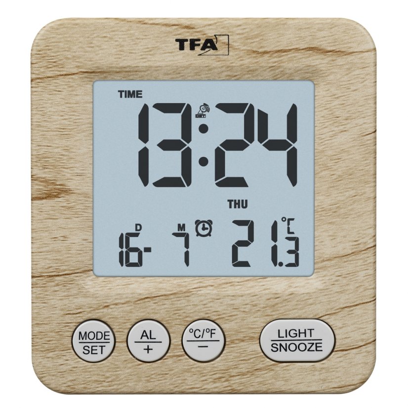 TFA 60.2567.08 - rádiem řízený digitální budík