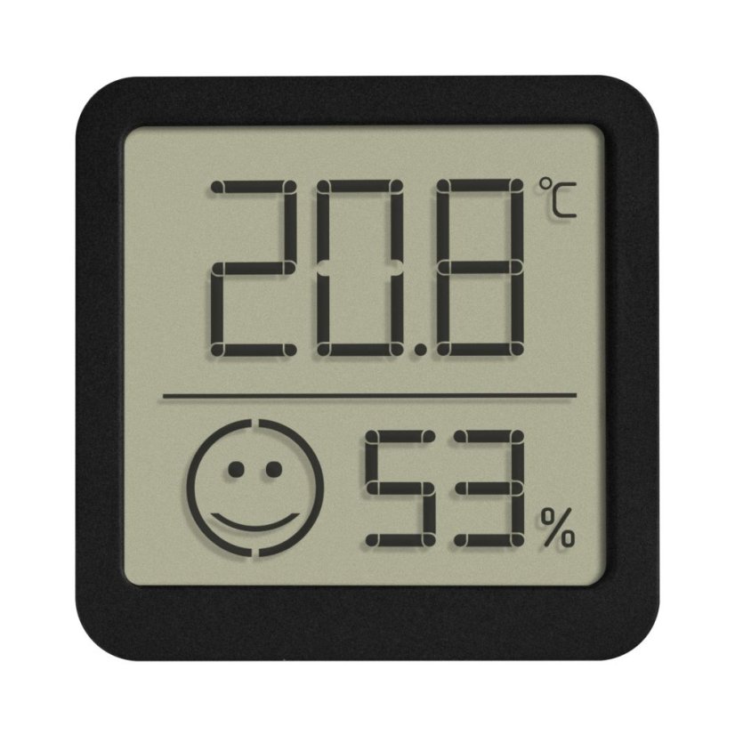 TFA 30.5053.01.02 - Digitální teploměr s vlhkoměrem - černý (sada 2 kusy)