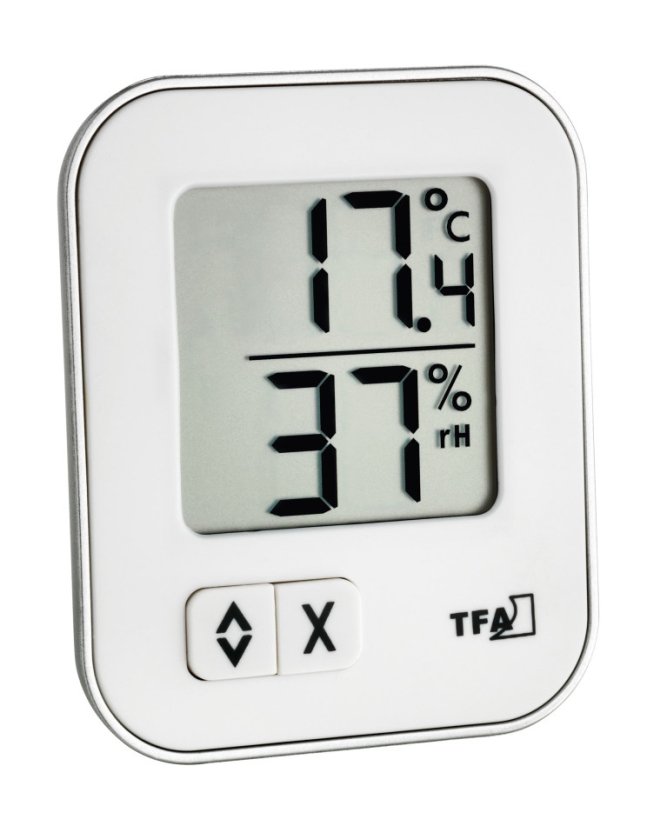 TFA 30.5026.02 - MOXX - Digitální teploměr s vlhkoměrem - bílý