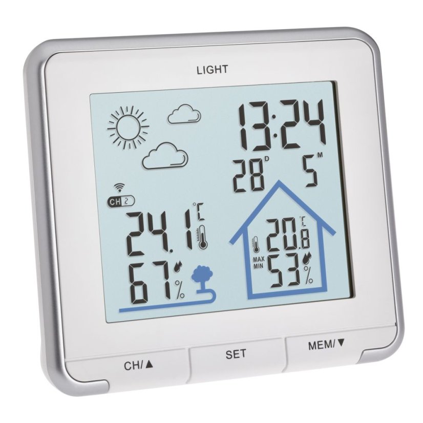 TFA 35.1153.02 - LIFE - Domácí meteostanice s předpovědí počasí - bílá