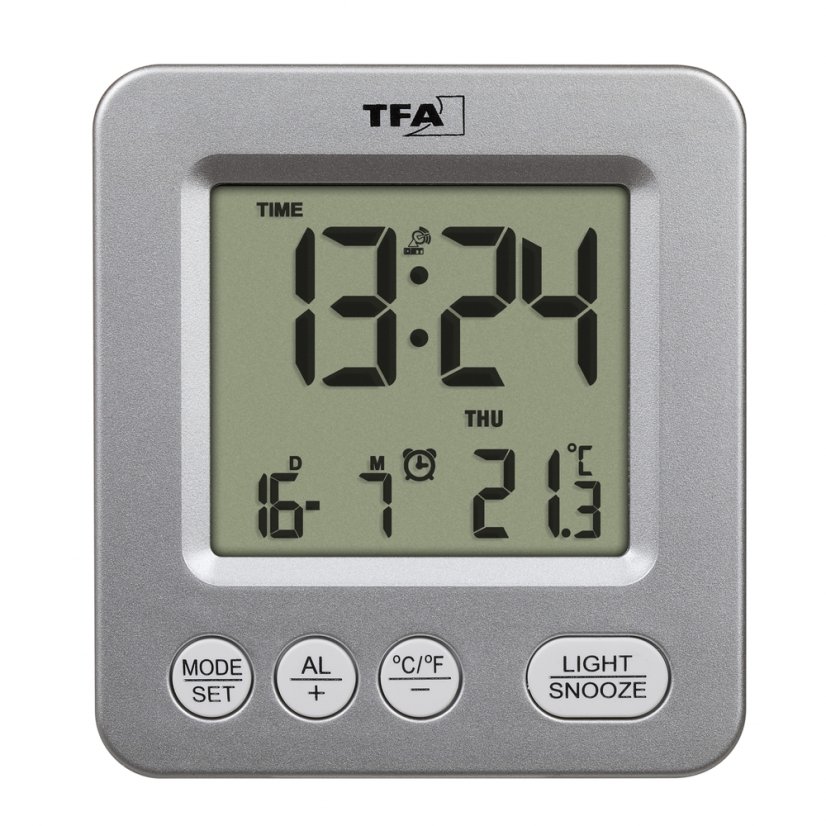TFA 60.2567.54 NOX - rádiem řízený digitální budík