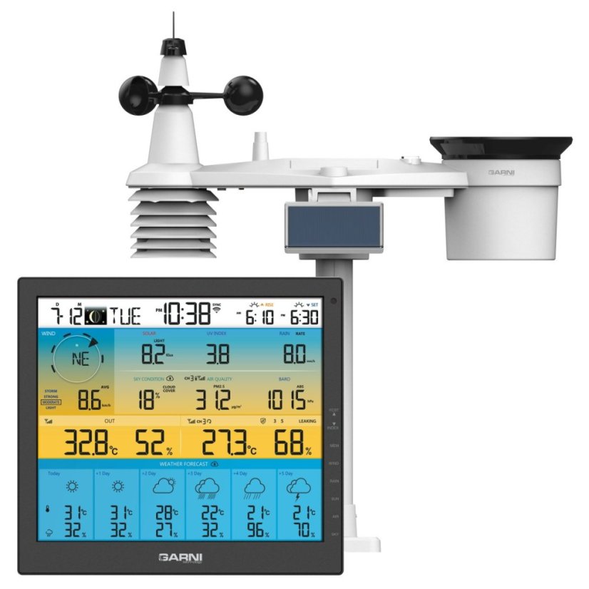 GARNI 1085 Arcus - Wi-fi meteorologická stanice s 6denní předpovědí