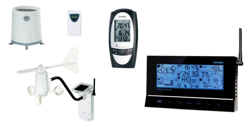 Poloprofesionální meteostanice GARNI 857 + druhý vnitřní přijímač teploty a vlhkosti