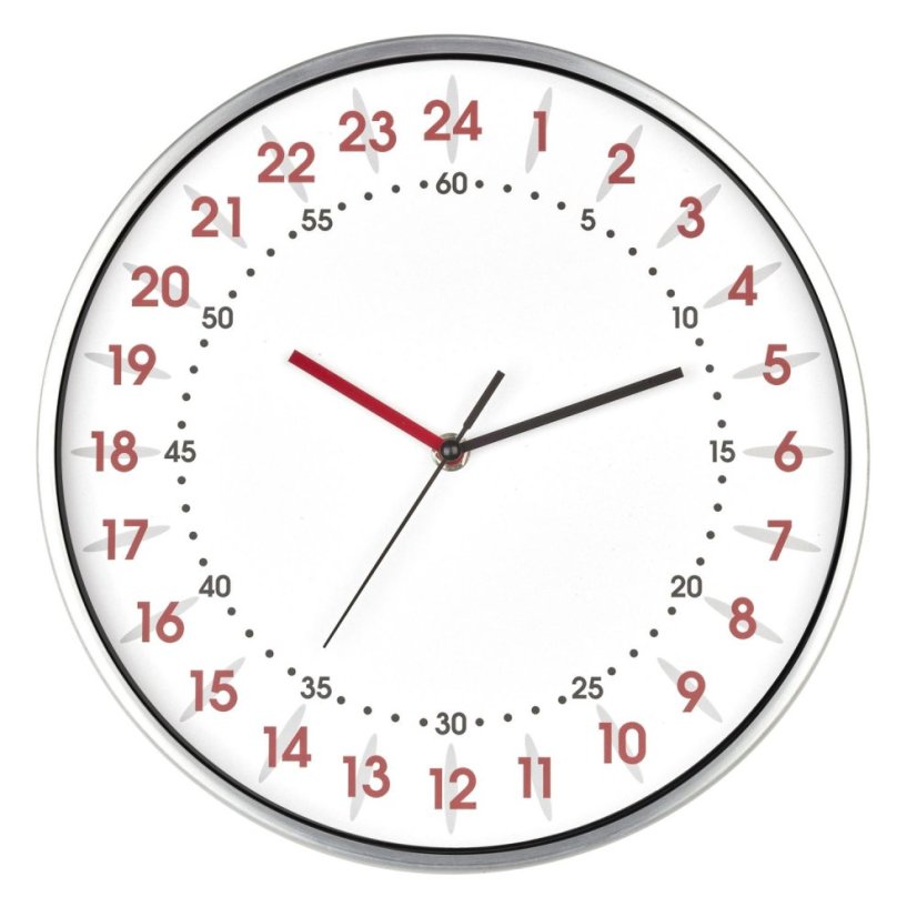 TFA 60.3069.02 - nástěnné hodiny s 24hodinovým ciferníkem