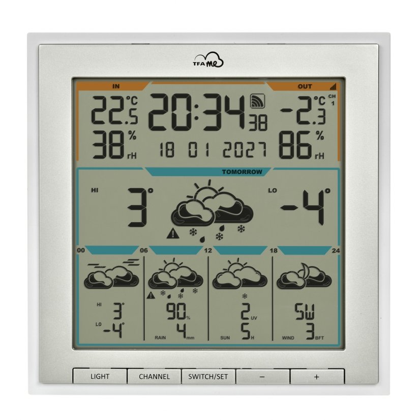 TFA 35.8105.02 - Bezdrátová WiFi meteostanice s chytrou předpovědí TFA.me ID-08
