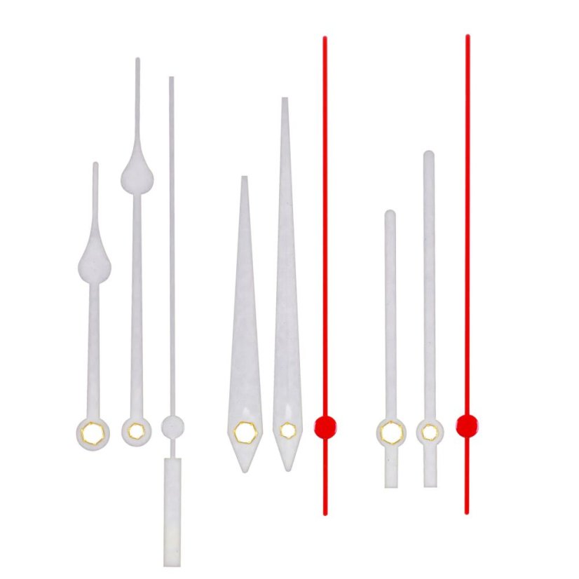 TFA 60.3061.02 - Krystalový hodinový strojek s tichým chodem - ručičky bílé