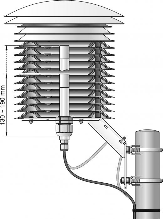 Cometeo F8001 -  Profesionální univerzální radiační štít chránící před vlivy počasí, přirozeně ventilovaný