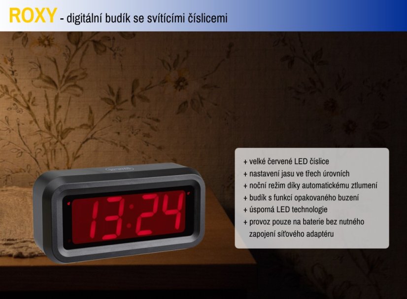 TFA 60.2024.10 - ROXY - Digitální budík