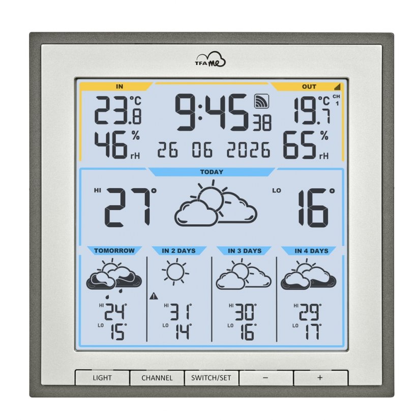 TFA 35.8105.10 - Bezdrátová WiFi meteostanice s chytrou předpovědí TFA.me ID-08