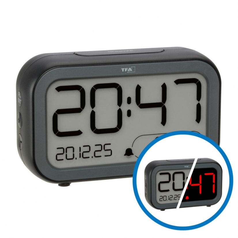 TFA 60.2048.01 BINGO HYBRID – LCD/LED digitální budík