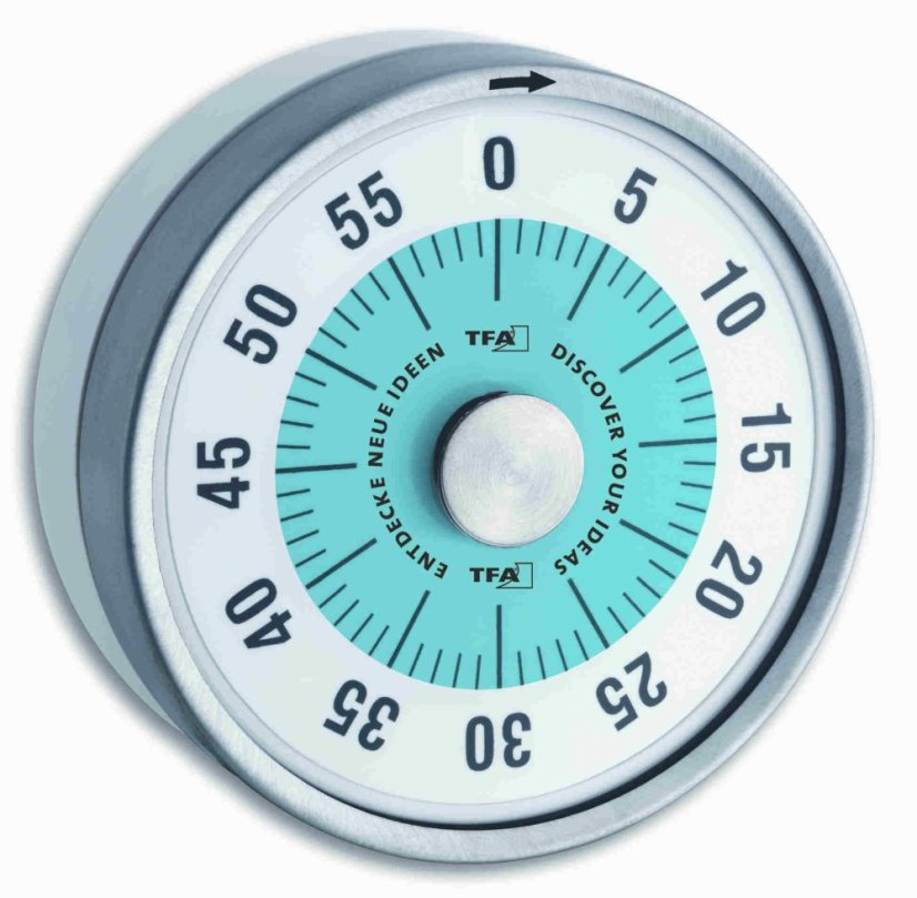 TFA 38.1028.20 - PUCK - Kuchyňská minutka - modrá