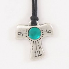 Náhrdelník a sluneční hodiny Tau - smaragdový kámen