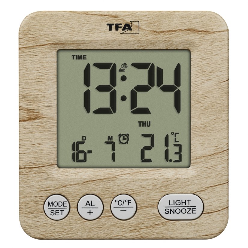 TFA 60.2567.08 - rádiem řízený digitální budík