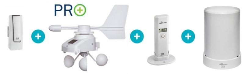 TFA 31.4005.02 - WEATHERHUB - Bezdrátový monitor klimatu - startovní balíček č. 5