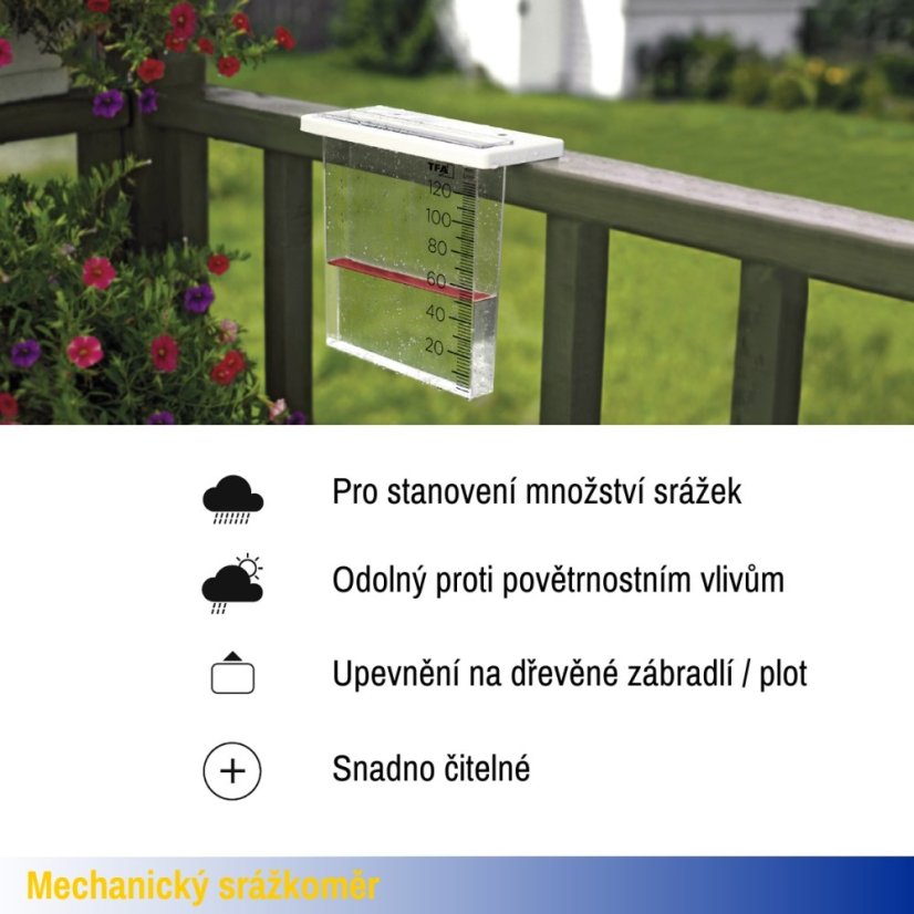 TFA 47.1014 - Dešťový srážkoměr