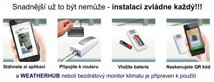 TFA 31.4001.02 - WEATHERHUB - Bezdrátový monitor klimatu - startovní balíček č. 1