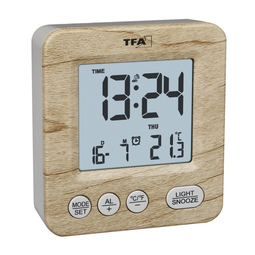 TFA 60.2567.08 - rádiem řízený digitální budík