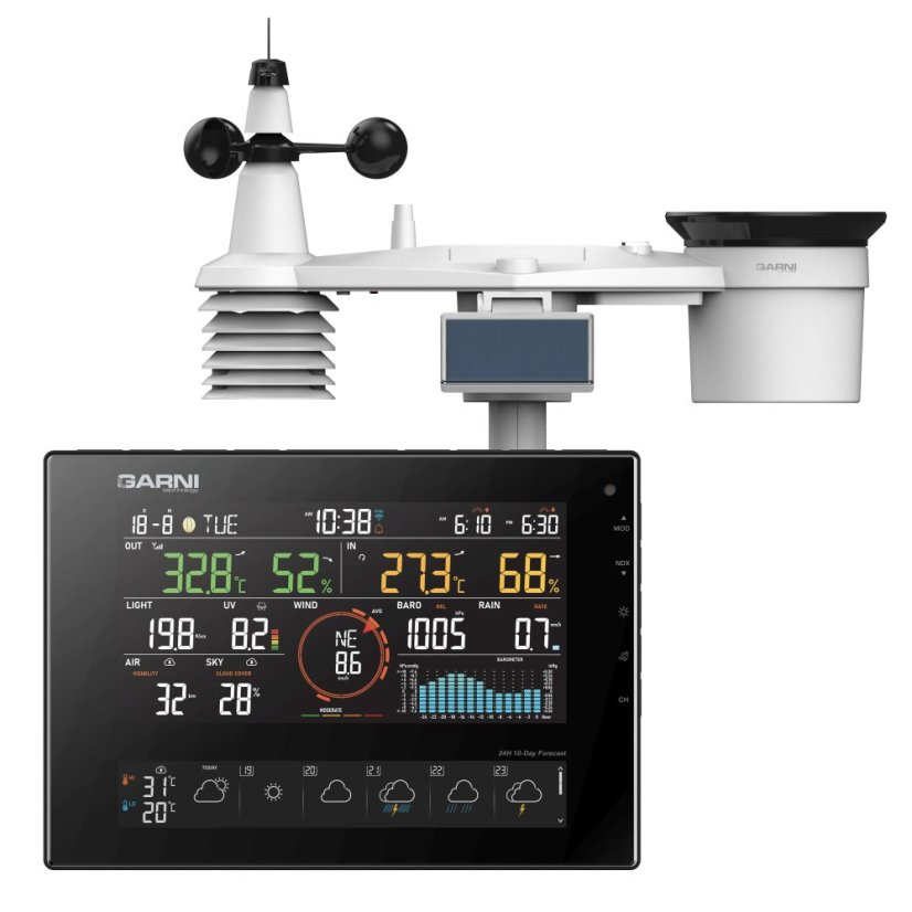 GARNI 2040 Arcus 2GEN - Meteorologická stanice s 24hodinovou /10denní předpovědí