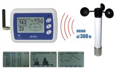 Bezdrátový měřič rychlosti větru s dlouhým dosahem WL12-WS