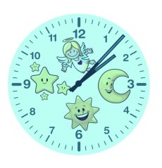 Dětské nástěnné hodiny s andělem Technoline WT7160