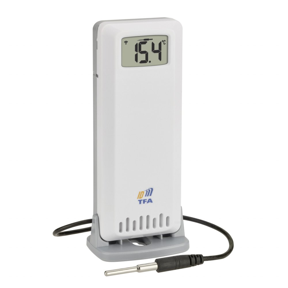 Bezdrátové čidlo teploty s vodotěsnou kabelovou sondou TFA 30.3902.02