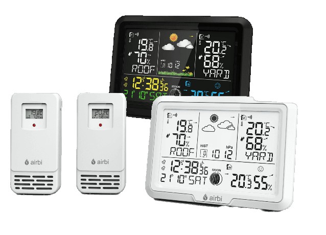 Meteostanice se 2 čidly Airbi DUO a DUO COLOR