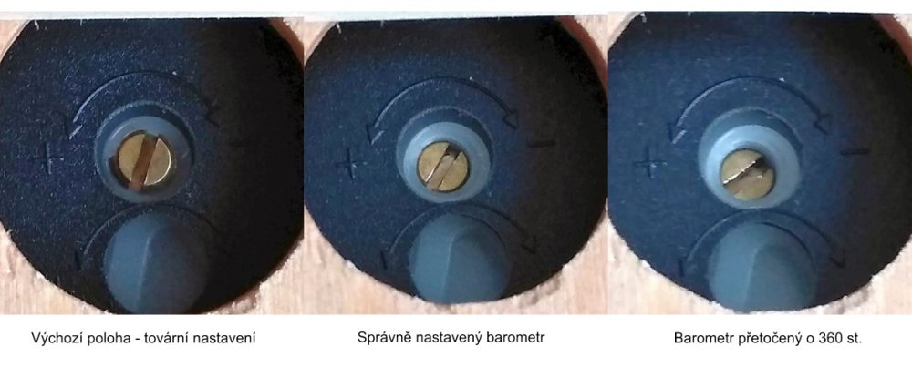 Nastavení barometru