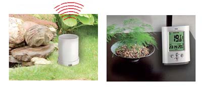 Bezdrátový srážkoměr - bezdrátové čidlo, základní jednotka