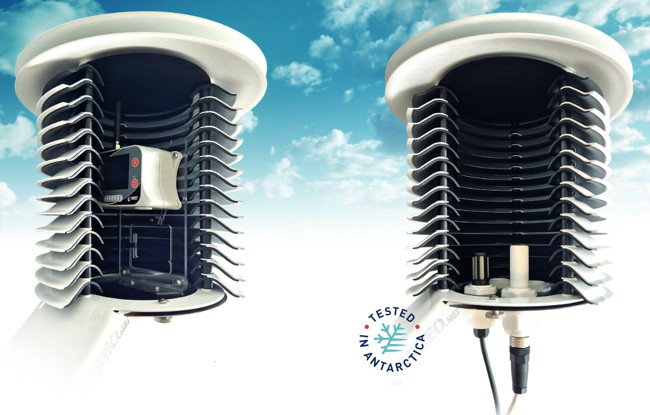 Vědecký radiační štít průřez