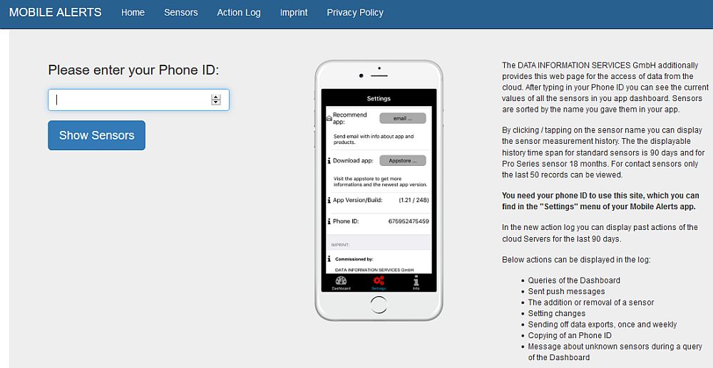 Náhled Mobile Alerts WeatherHub